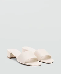 Mango Women's Strap Block-Heel Sandals