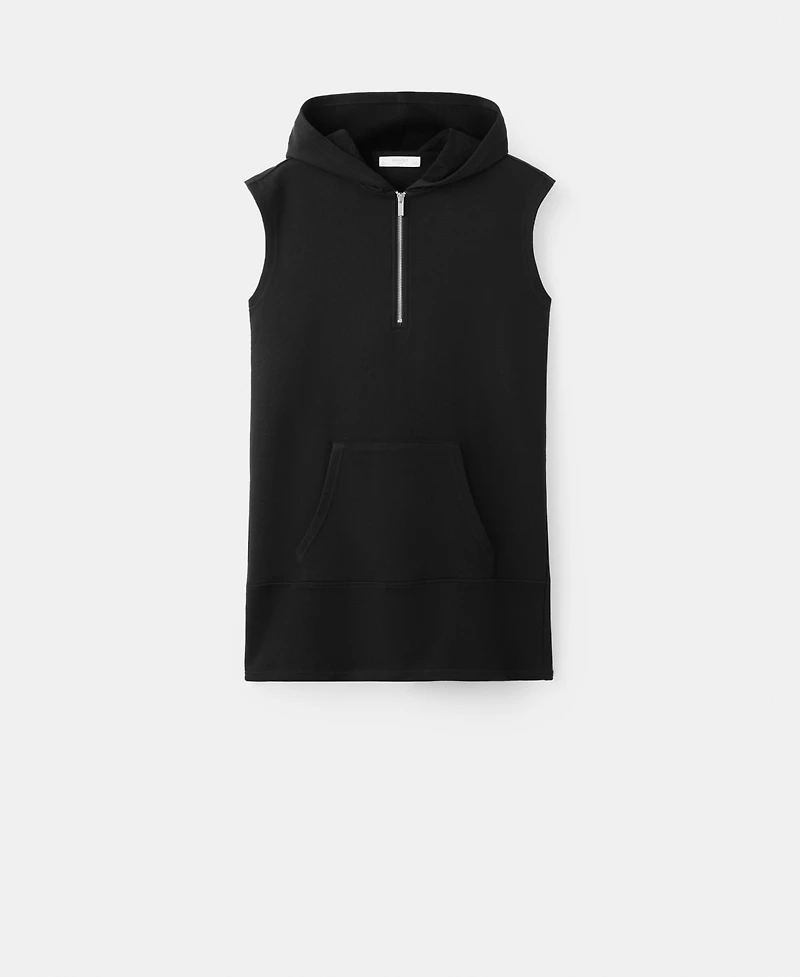 Mango Women's Hood And Zip Detail Short Nightdress