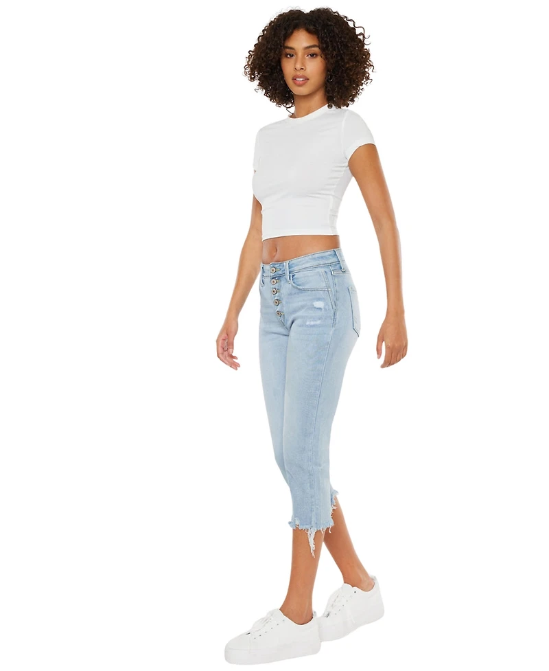 KanCan Women's Celene High-Rise Capris