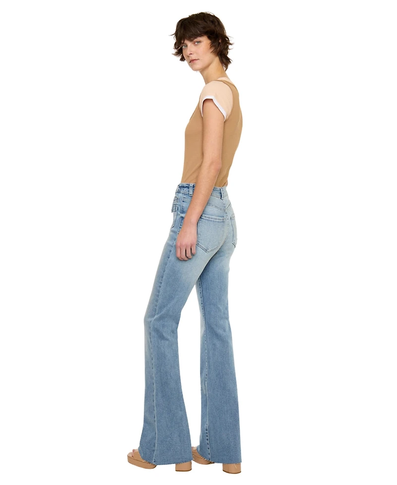 KanCan Women's Brooke High-Rise Flare Jeans