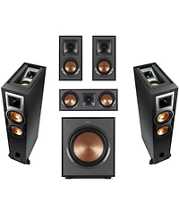 Klipsch Reference R-26FA 5.1 Home Theater Pack, Brushed Polymer Veneer