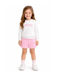 Bits & Bows Toddler Girls Seersucker Pocket Shorts