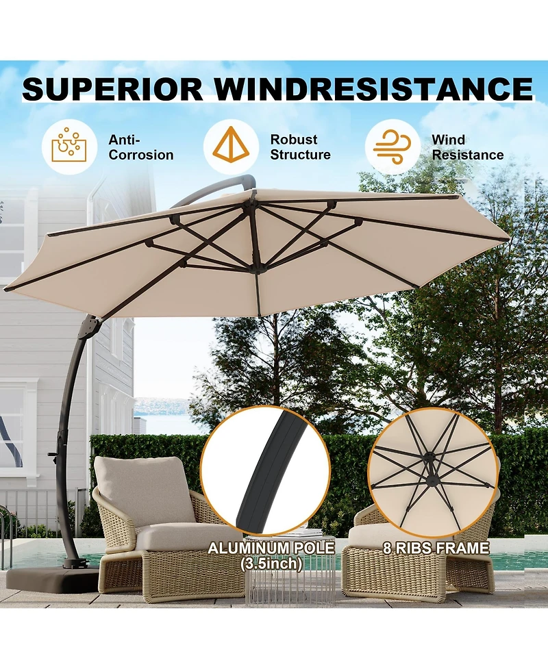 homfan 4-Piece Outdoor Patio Furniture Set Including Loveseat - Comfortable Garden and Backyard Seating , Easy Assembly