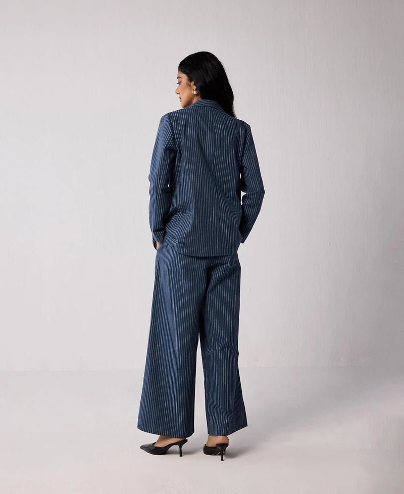 Reistor Women's Weekday Blazer and Wide-leg Drawstring Pants Set