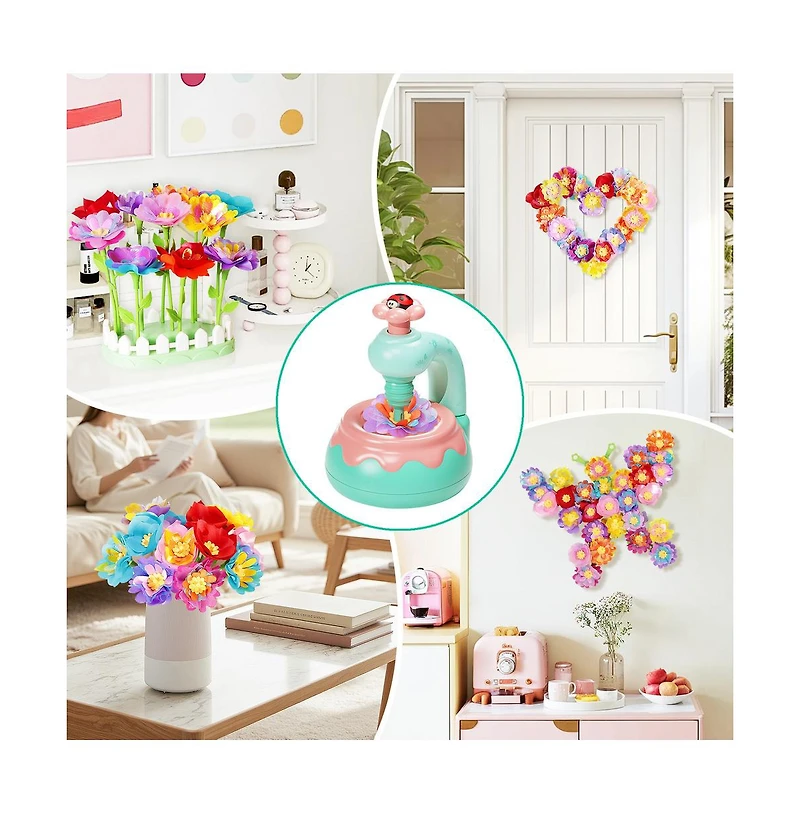 Bruce & Shark Diy Flower Craft Kit - Make 30+ Bouquets with Storage Box