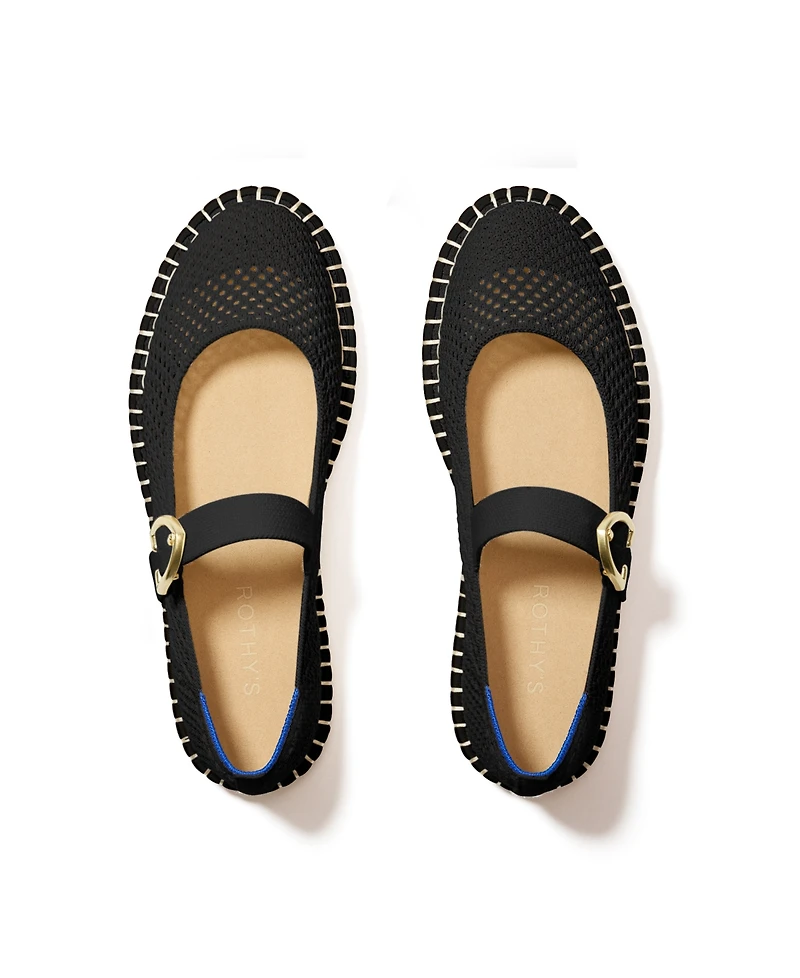 Rothy's Women's Espadrille Mary Jane Round Toe Flats