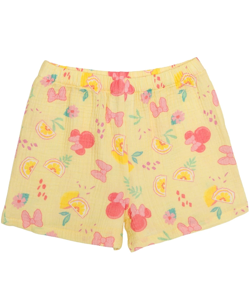 Disney Girls' 2T-6X Minnie Mouse T-Shirt and Shorts, 2-Piece Set