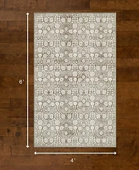 Hunter Florence Washable Non-Slip Printed Chenille Accent Rug, 72" x 48"