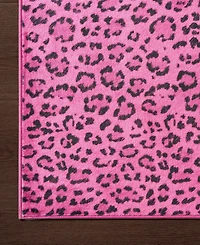 Juicy Couture Timeless Leopard Finely Soft Washable Accent Rug, 24" x 48"