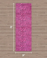 Juicy Couture Timeless Leopard Finely Soft Washable Runner Rug, 24" x 72"