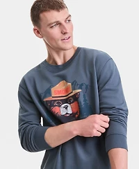 Sun + Stone Men's Ranger Smokey the Bear Fleece Sweatshirt, Macy's Exclusive
