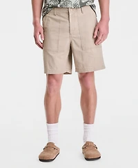 Sun + Stone Men's Cotton & Linen 8" Shorts, Macy's Exclusive