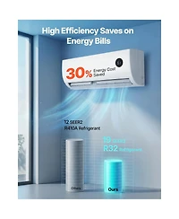 Skonyon 9000 Btu 115V Ductless Mini Split Air Conditioner and Heater 19 SEER2