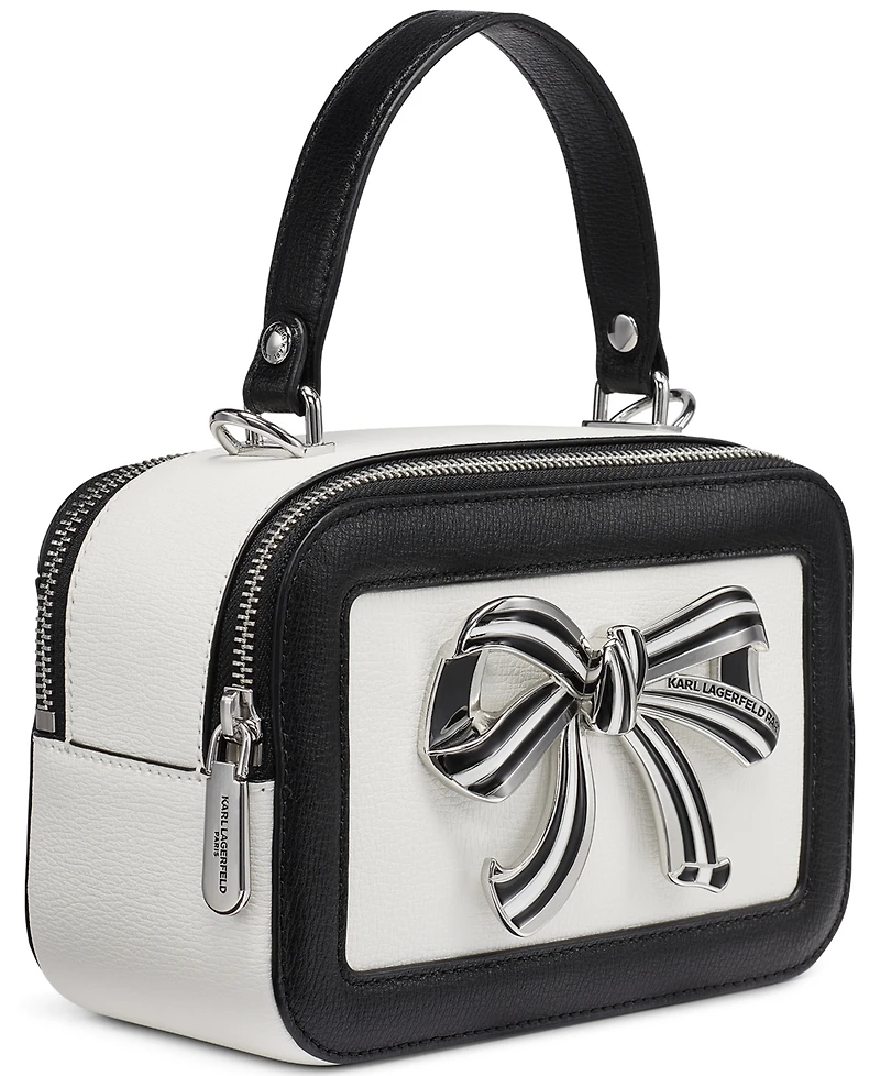 Karl Lagerfeld Paris Simone Leather Small Crossbody Handbag