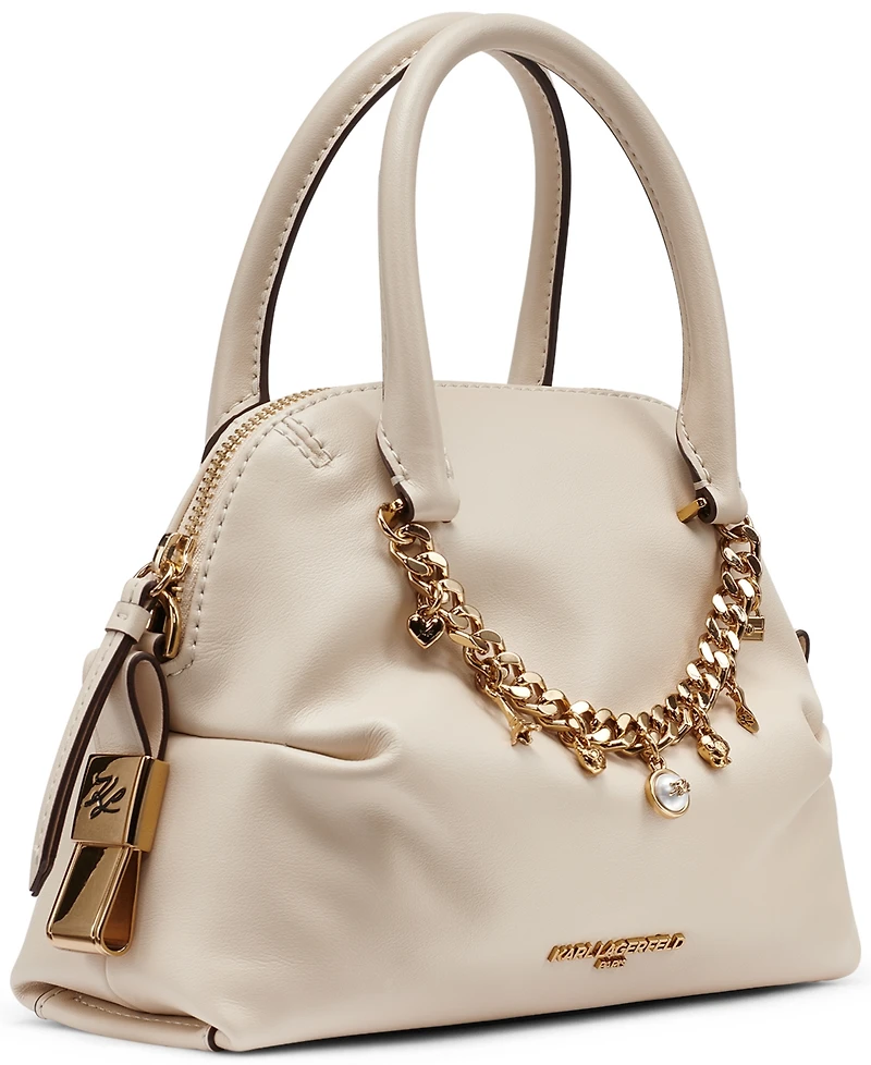 Karl Lagerfeld Paris Charlaine Leather Small Crossbody Handbag