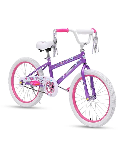 20-inch Kids Bike with Removable Training Wheels, Adjustable Seat and Handlebar for 3-8 Years Olds