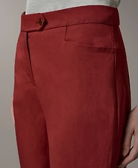 Donna Karan New York Women's Mid-Rise Straight Pants