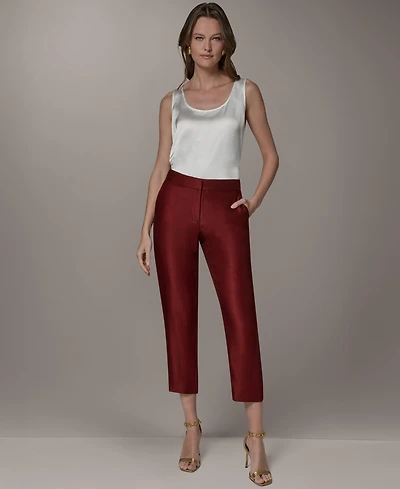 Donna Karan New York Women's Mid-Rise Straight-Leg Pants