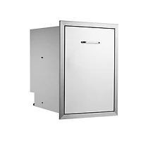 Sugift Pull Out Trash Drawer 17.7 x 22.8 in Raised Style Bin with Tray