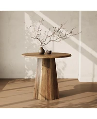 Tribesigns 31.5" Round Dining Table for 4, Wood Kitchen Table, Small Dinner Table
