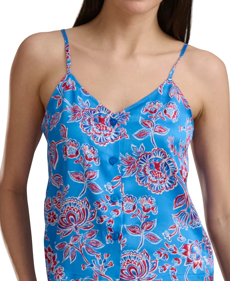 Tommy Hilfiger Women's V-Neck Camisole Top and Boxer Shorts, 2Pc Set