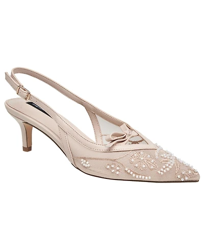 French Connection Womens Quinny Embroidered Bead Heel