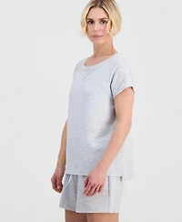 Style & Co Petite Luxsoft French Terry Raw-Hem Knit Top, Macy's Exclusive