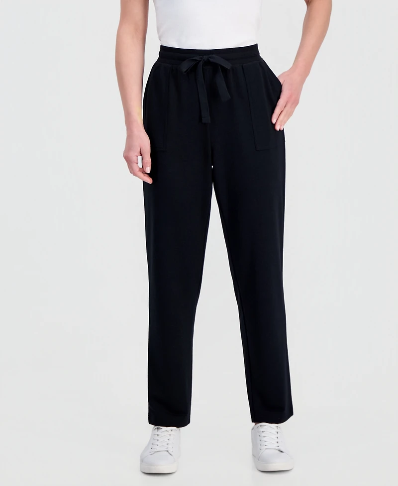Style & Co Petite LuxLounge French Terry Fleece Sweatpants, Macy's Exclusive