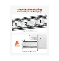 Sugift Outdoor Kitchen Drawers 14W x 14.4H x 23D in Double Bbq Stainless