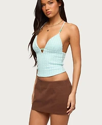 Edikted Women's Alitah Bead Textured Tank Top