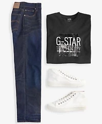G Star Raw Mens Slim Fit Jeans District Graphic T Shirt