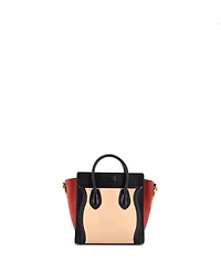 Pre-Owned Celine Nano Tricolor Luggage Bag Leather