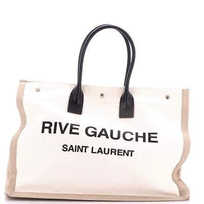 Pre-Owned Saint Laurent Large Rive Gauche Shopper Tote Canvas