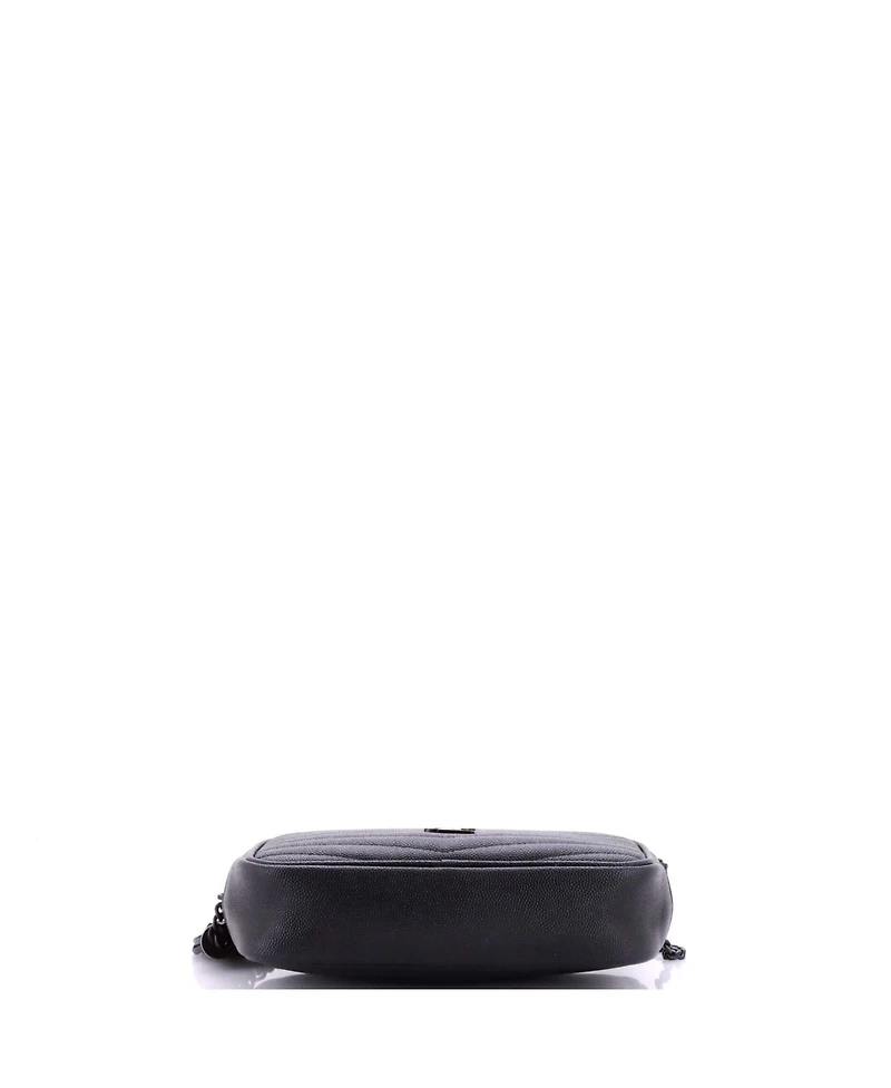 Pre-Owned Saint Laurent Mini Lou Camera Bag Matelasse Chevron Leather