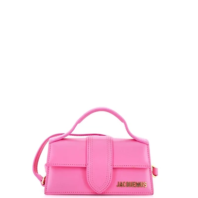 Pre-Owned Jacquemus Le Bambino Top Handle Flap Bag Leather