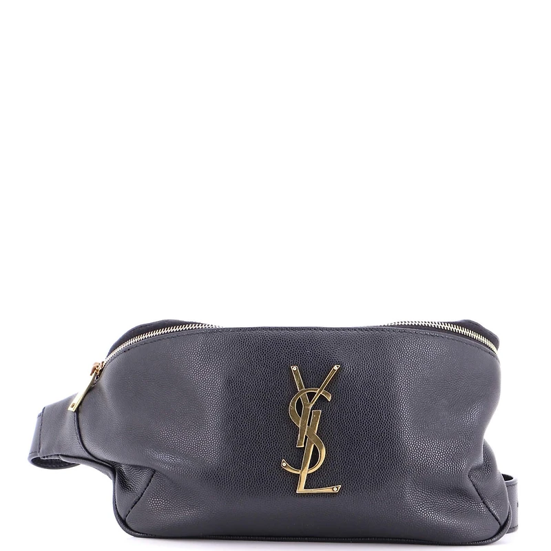 Pre-Owned Saint Laurent Classic Monogram Belt Bag Leather