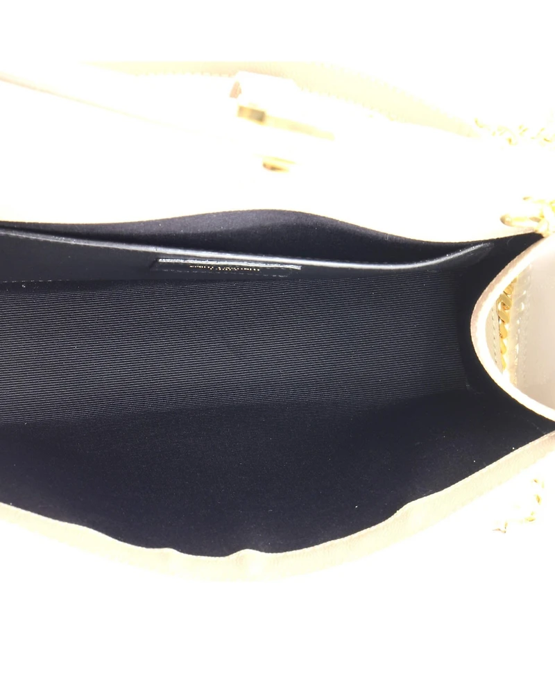 Pre-Owned Saint Laurent Medium Classic Monogram Envelope Satchel Mixed Matelasse Leather
