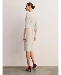 The Fold Women's Eaton Signature Tweed Dress