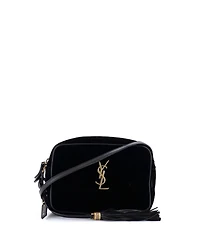 Pre-Owned Saint Laurent Small Lou Camera Bag Matelasse Chevron Velvet