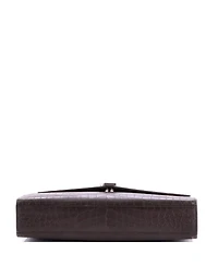 Pre-Owned Saint Laurent Large Classic Monogram Envelope Satchel Embossed Leather