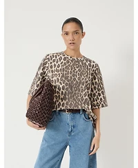 Hush Women's Romina Leopard Print Heavyweight T-shirt