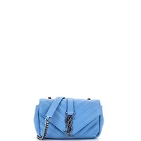 Pre-Owned Saint Laurent Baby Classic Monogram Crossbody Bag Matelasse Chevron Leather