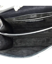Pre-Owned Saint Laurent Mini Cassandra Top Handle Bag Canvas with Leather