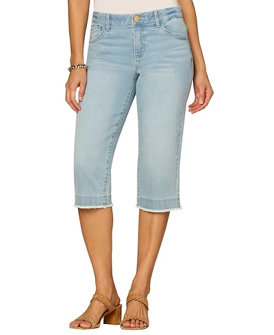 Democracy Petite Mid Rise Skimmer Short Jeans