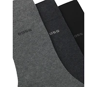 Hugo Boss Men's Combed Cotton-Blend Socks, 3-Pack