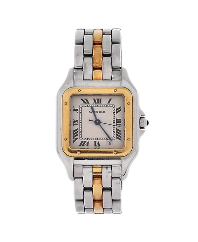 Pre-Owned Cartier Panthere de Cartier Quartz Watch in Stainless Steel and Gold 27mm