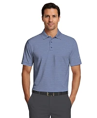 Pga Tour Men's Feeder Stripe Golf Polo Shirt