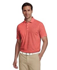 Pga Tour Men's Novelty Print Short-Sleeve Polo Shirt