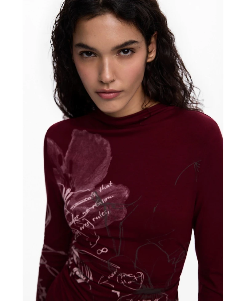 Desigual Women's Printed Long-Sleeve Dress