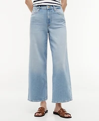 Tommy Hilfiger Women's Stretchy Wide-Leg Jeans